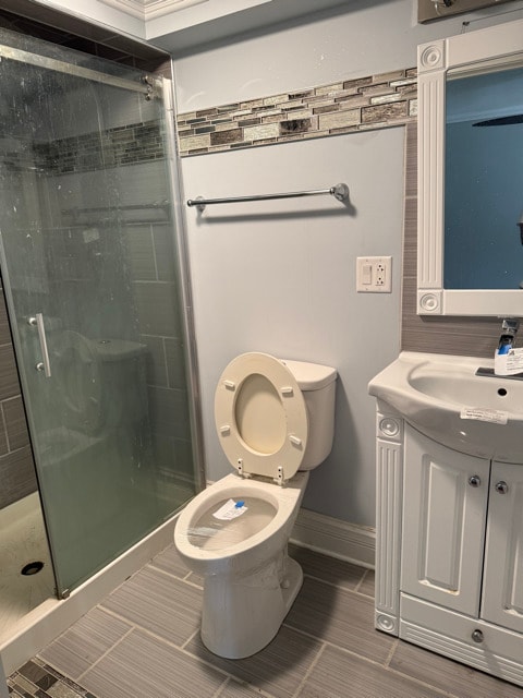 2705 W 98th St, Evergreen Park, IL 60805 - full bath featuring vanity and a stall shower