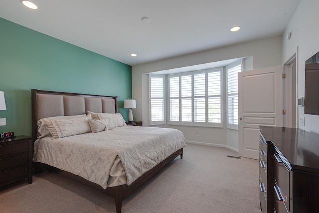 3181 Rockwell Cir, Mundelein, IL 60060 - bedroom with recessed lighting and light carpet
