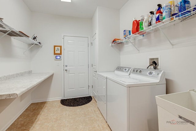 3181 Rockwell Cir, Mundelein, IL 60060 - washroom with washing machine and clothes dryer and light tile patterned floors