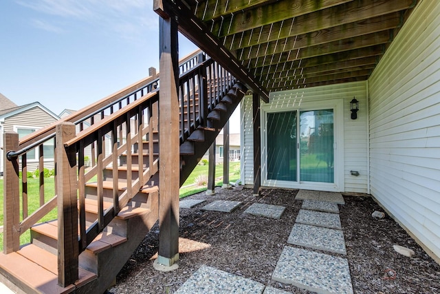 3181 Rockwell Cir, Mundelein, IL 60060 - view of patio / terrace featuring stairway