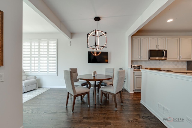 3181 Rockwell Cir, Mundelein, IL 60060 - dining space with dark wood-style floors and recessed lighting