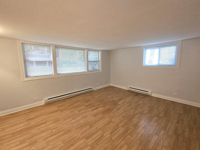 2624 W Catalpa Ave Unit 14, Chicago, IL 60625 - unfurnished room featuring baseboard heating and wood finished floors