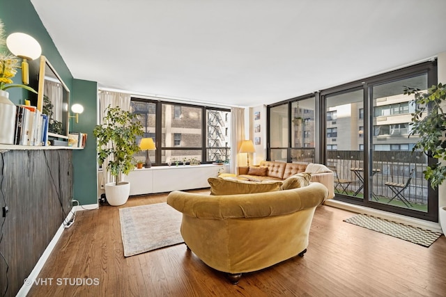222 E Pearson St Unit 409, Chicago, IL 60611 - living area with wood finished floors