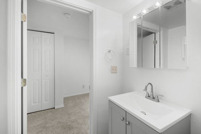 3225 Gilead Ave, Zion, IL 60099 - bathroom with vanity and baseboards