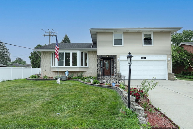 1831 E Camp Mcdonald Rd Unit 0, Mount Prospect, IL 60056 - split level home with brick siding, an attached garage, and driveway