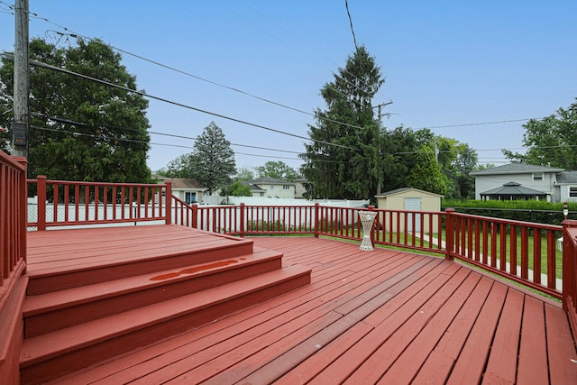 1831 E Camp Mcdonald Rd Unit 0, Mount Prospect, IL 60056 - wooden terrace with a shed and a fenced backyard