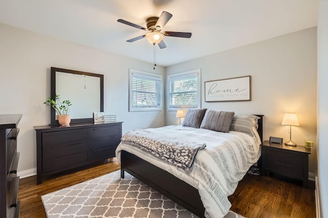 4453 N Canfield Ave, Norridge, IL 60706 - bedroom featuring wood finished floors and ceiling fan