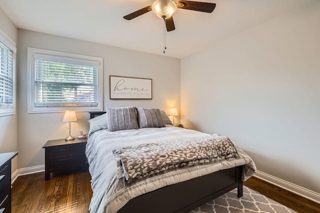 4453 N Canfield Ave, Norridge, IL 60706 - bedroom featuring wood finished floors and ceiling fan