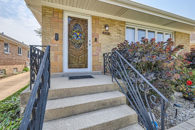 4453 N Canfield Ave, Norridge, IL 60706 - view of exterior entry featuring brick siding