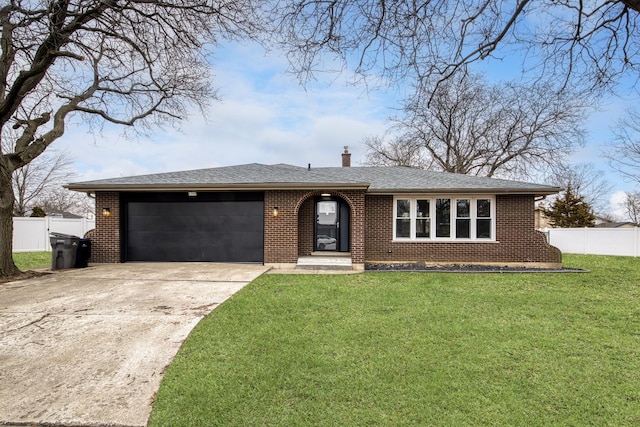 15245 Narcissus Ct, Orland Park, IL 60462 - ranch-style home featuring concrete driveway, an attached garage, and brick siding