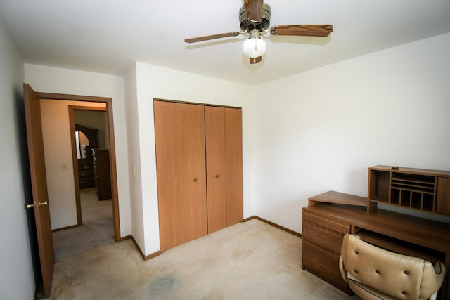 38103 N Cornell Rd, Beach Park, IL 60087 - office space featuring light carpet and ceiling fan