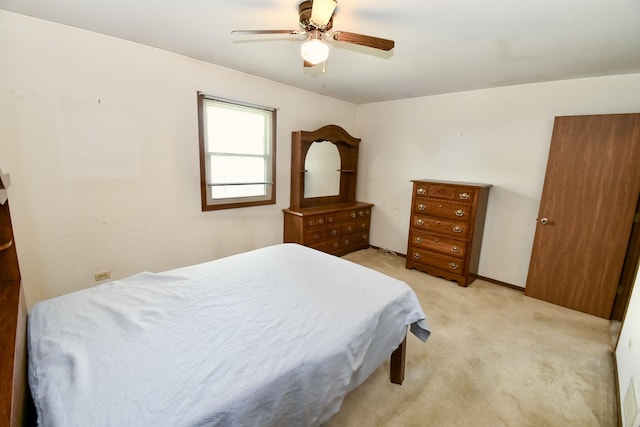 38103 N Cornell Rd, Beach Park, IL 60087 - bedroom with light colored carpet and ceiling fan