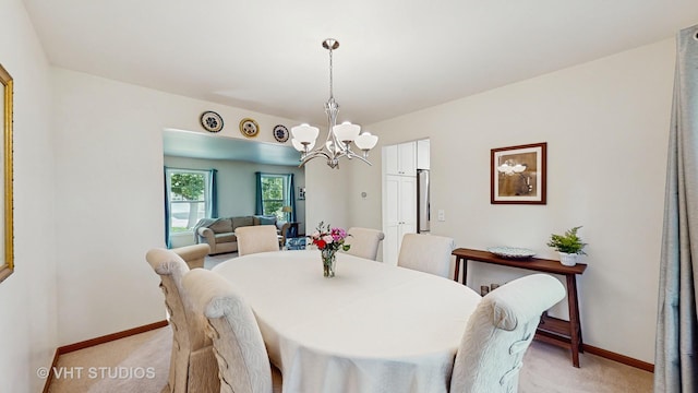 2478 Lawson Blvd, Gurnee, IL 60031 - dining space with light carpet and a chandelier