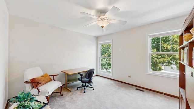 2478 Lawson Blvd, Gurnee, IL 60031 - office space featuring carpet flooring and ceiling fan