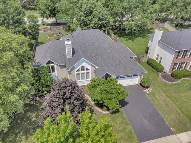 5024 Switch Grass Ln, Naperville, IL 60564 - view from above of property featuring a tree filled landscape