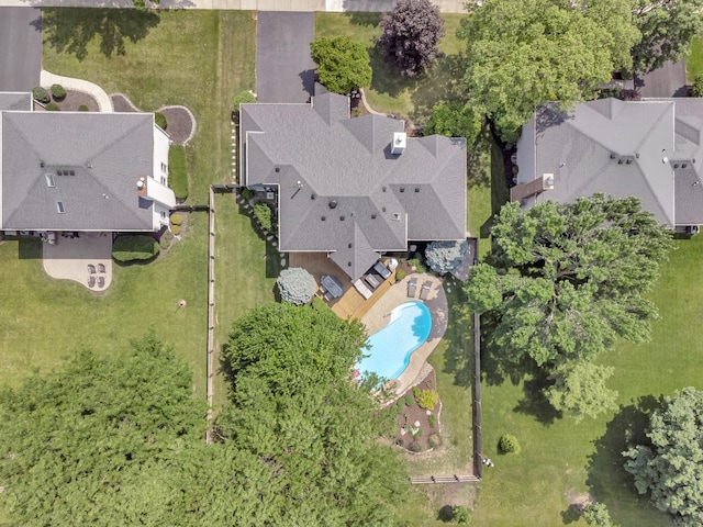 5024 Switch Grass Ln, Naperville, IL 60564 - aerial view of a pool area