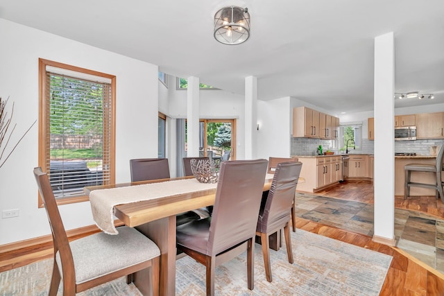 5024 Switch Grass Ln, Naperville, IL 60564 - dining area featuring light wood-style floors