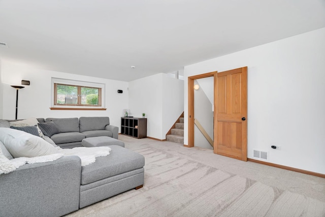5024 Switch Grass Ln, Naperville, IL 60564 - living area featuring stairway and light carpet