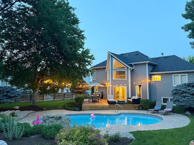 5024 Switch Grass Ln, Naperville, IL 60564 - rear view of house with a deck, an outdoor hangout area, and outdoor dining area