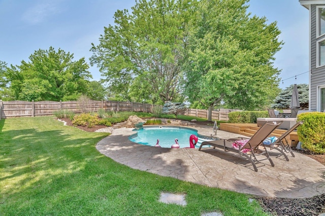 5024 Switch Grass Ln, Naperville, IL 60564 - view of pool with a patio area and a fenced backyard