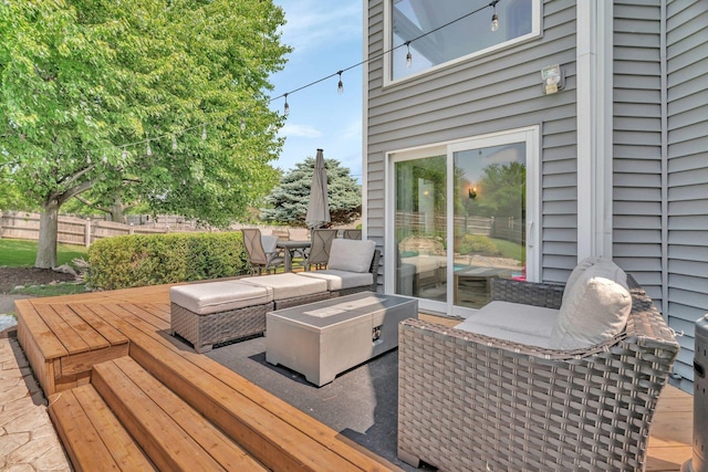 5024 Switch Grass Ln, Naperville, IL 60564 - deck featuring an outdoor living space