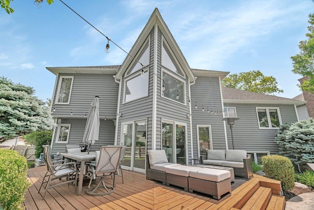 5024 Switch Grass Ln, Naperville, IL 60564 - deck featuring outdoor lounge area and outdoor dining area