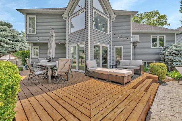 5024 Switch Grass Ln, Naperville, IL 60564 - wooden deck featuring an outdoor hangout area and outdoor dining space