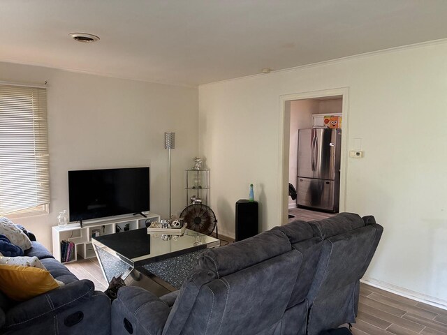 314 Meota St, Park Forest, IL 60466 - living area with wood finished floors and ornamental molding