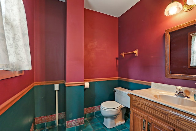 10317 195th Ave, Bristol, WI 53104 - half bath featuring vanity and tile patterned floors