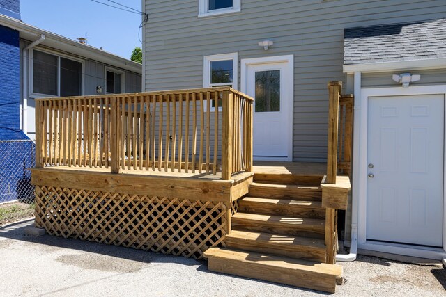 126 E Ave, La Grange, IL 60525 - view of wooden deck
