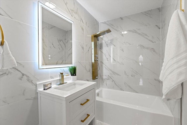 11456 S Talman Ave, Chicago, IL 60655 - bathroom with vanity and  shower combination