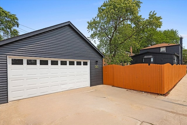 11456 S Talman Ave, Chicago, IL 60655 - detached garage featuring a gate