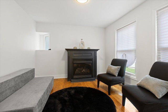 11456 S Talman Ave, Chicago, IL 60655 - living area with a glass covered fireplace and wood finished floors