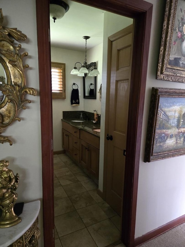 842 Highview Ave, Olympia Fields, IL 60461 - bathroom featuring vanity and tile patterned floors