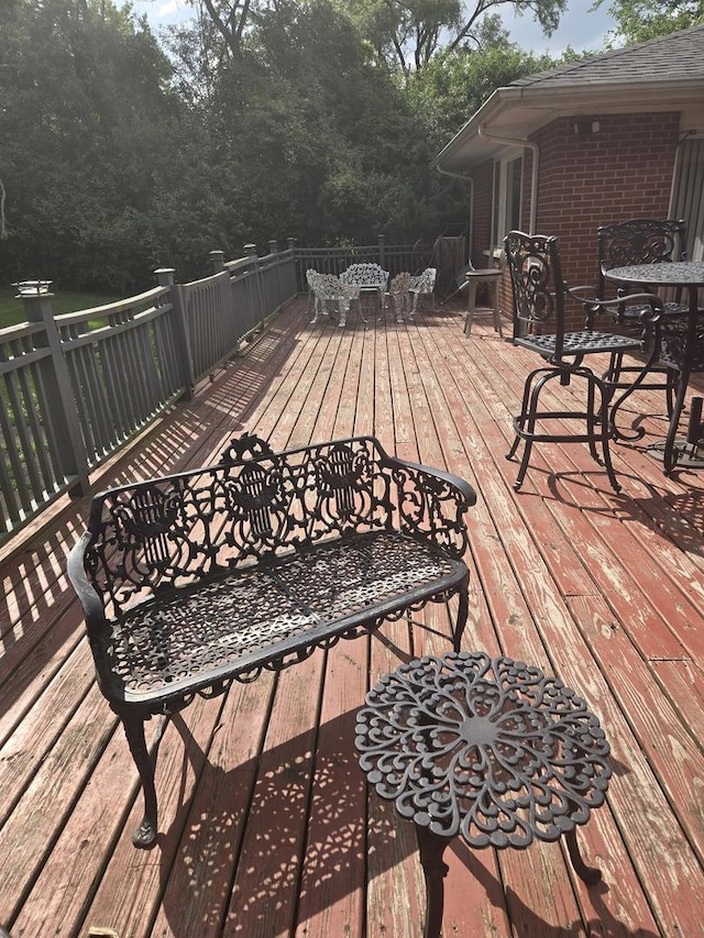 842 Highview Ave, Olympia Fields, IL 60461 - wooden terrace featuring outdoor dining area