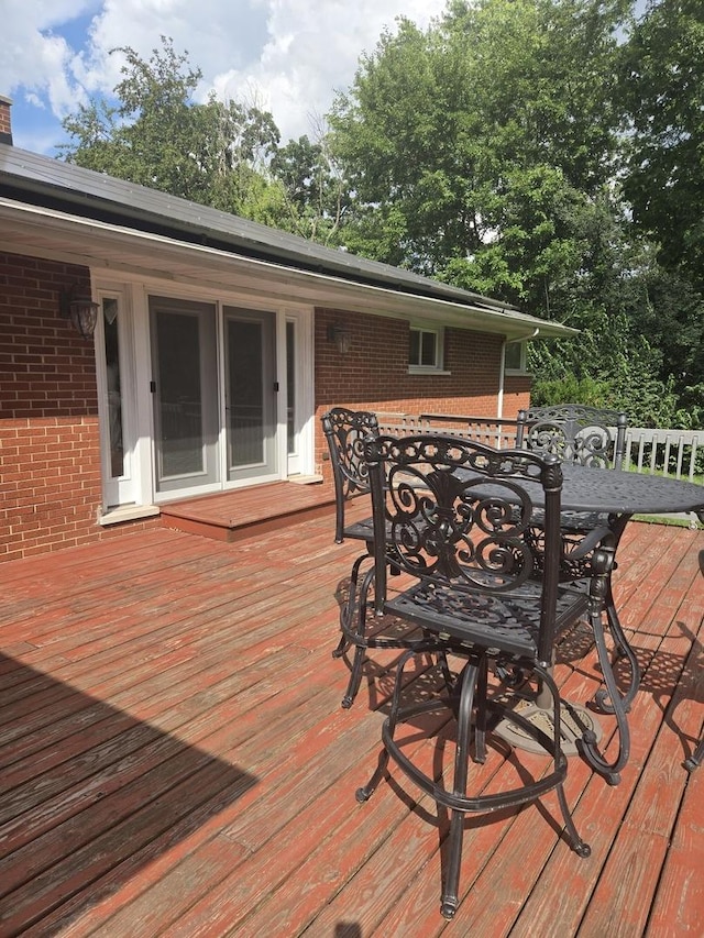 842 Highview Ave, Olympia Fields, IL 60461 - wooden deck featuring outdoor dining area