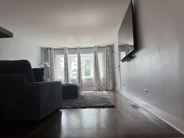 7743 Cronin Ave, Justice, IL 60458 - living room featuring wood finished floors and baseboards