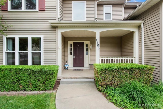 1103 Paul Ct, Fox River Grove, IL 60021 - view of exterior entry with a porch