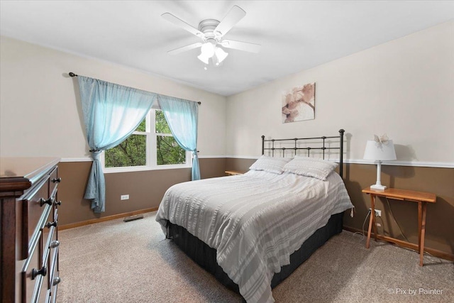 1103 Paul Ct, Fox River Grove, IL 60021 - carpeted bedroom with baseboards and ceiling fan