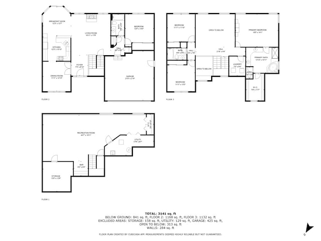 1103 Paul Ct, Fox River Grove, IL 60021 - view of property floor plan