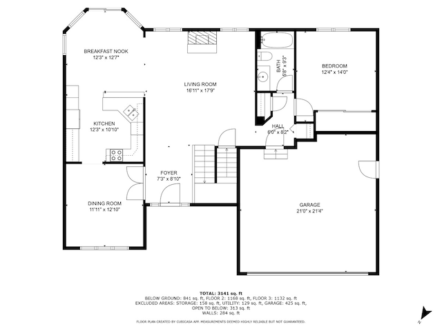 1103 Paul Ct, Fox River Grove, IL 60021 - view of floor plan / room layout