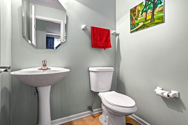 184 Primrose Ln, Bartlett, IL 60103 - half bathroom featuring toilet and tile patterned floors