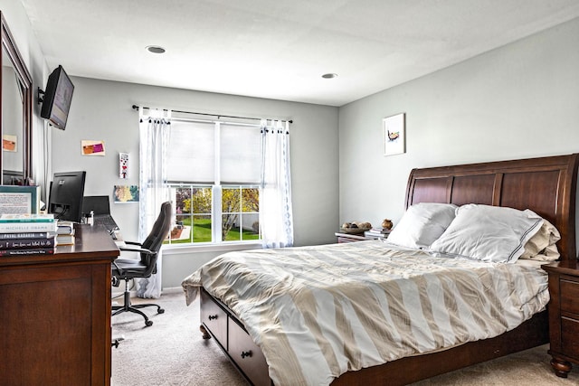 184 Primrose Ln, Bartlett, IL 60103 - carpeted bedroom featuring a desk and recessed lighting