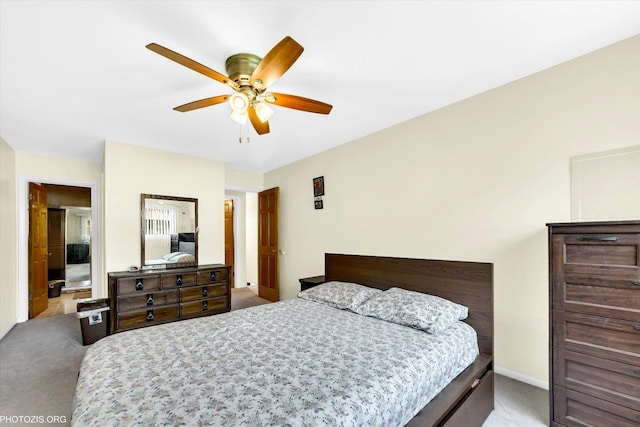 1330 S Mallard Ln, Mount Prospect, IL 60056 - bedroom featuring carpet flooring and ceiling fan