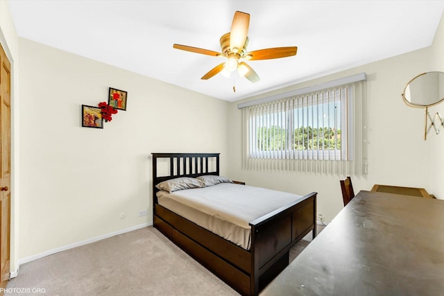 1330 S Mallard Ln, Mount Prospect, IL 60056 - carpeted bedroom featuring baseboards and ceiling fan