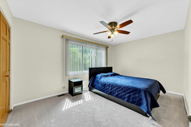 1330 S Mallard Ln, Mount Prospect, IL 60056 - bedroom featuring carpet floors and ceiling fan