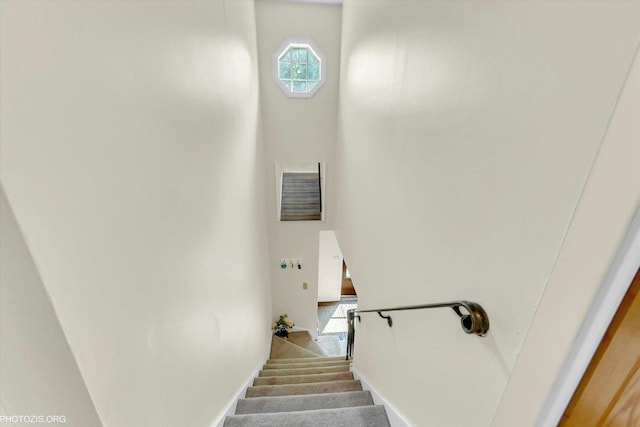 1330 S Mallard Ln, Mount Prospect, IL 60056 - stairway featuring carpet and baseboards