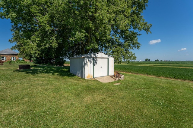 1392 Red Brick Rd, Dixon, IL 61021 - view of grassy yard featuring a shed
