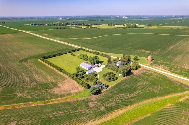 1392 Red Brick Rd, Dixon, IL 61021 - aerial view of sparsely populated area featuring extensive farmland