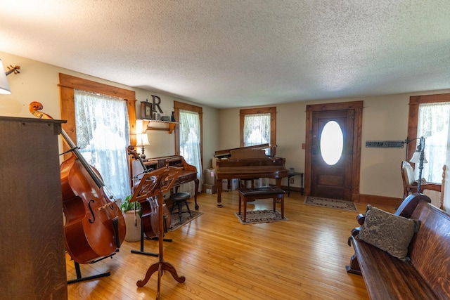 1392 Red Brick Rd, Dixon, IL 61021 - entrance foyer featuring a textured ceiling and light wood-style flooring